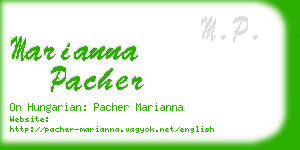 marianna pacher business card